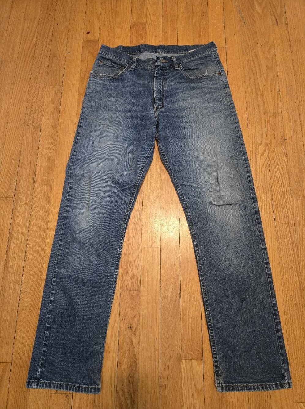 Wrangler Men’s Blue Straight-Leg Jeans 33X32